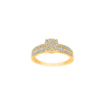 14ct. gold ring w/dia. 0.48 ct W/SI