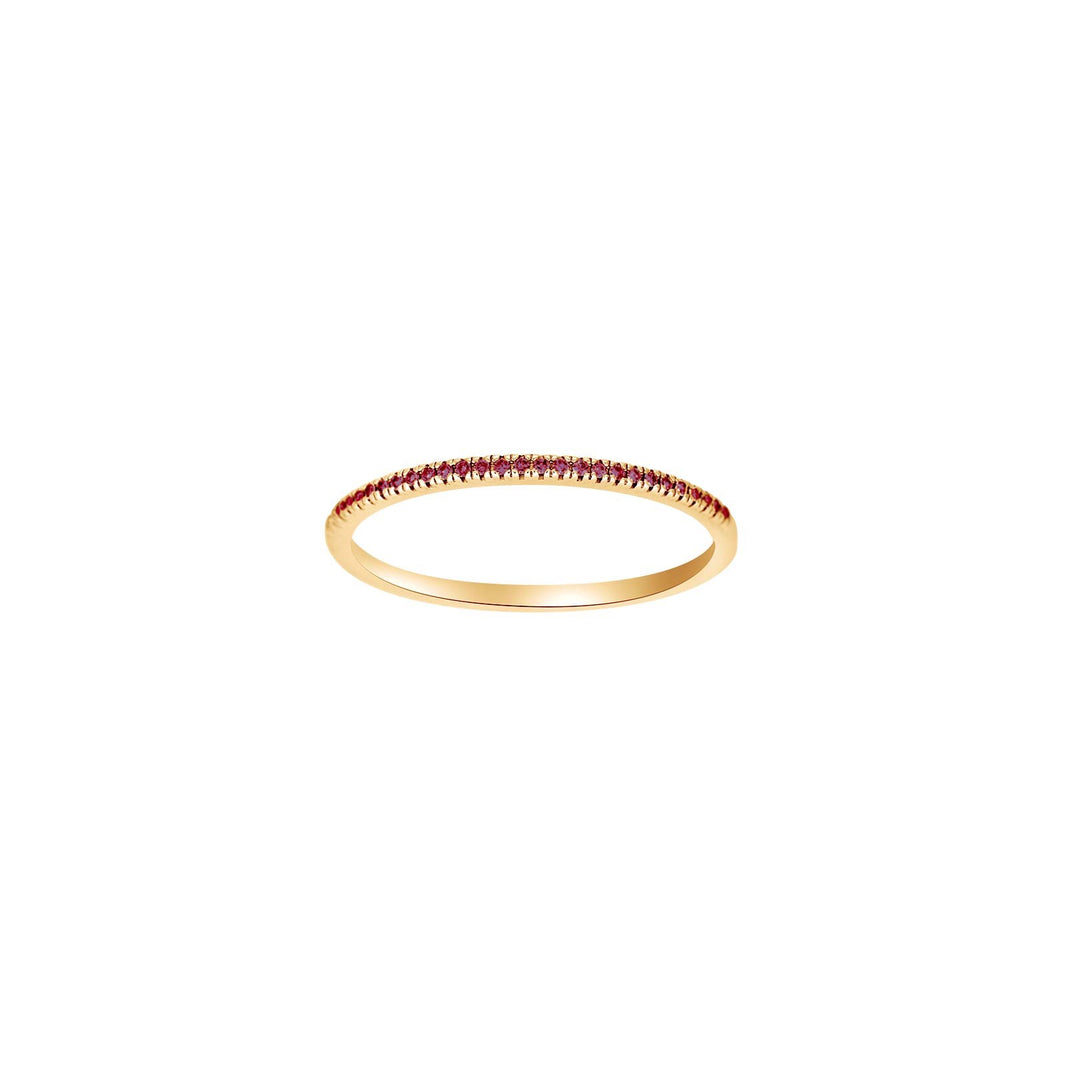 HEART 14ct. gold ring w/ruby