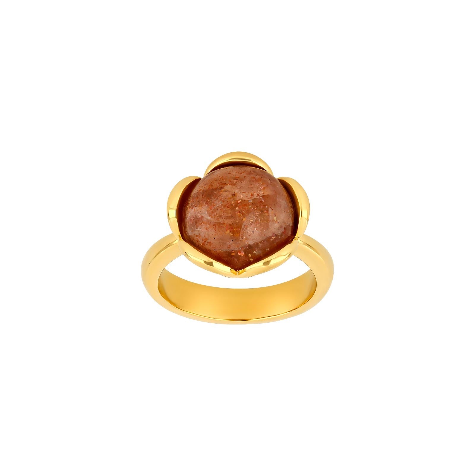 Silver forg. call FlowerStor w/sunStone
