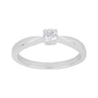 Rod. silver ring with CZ