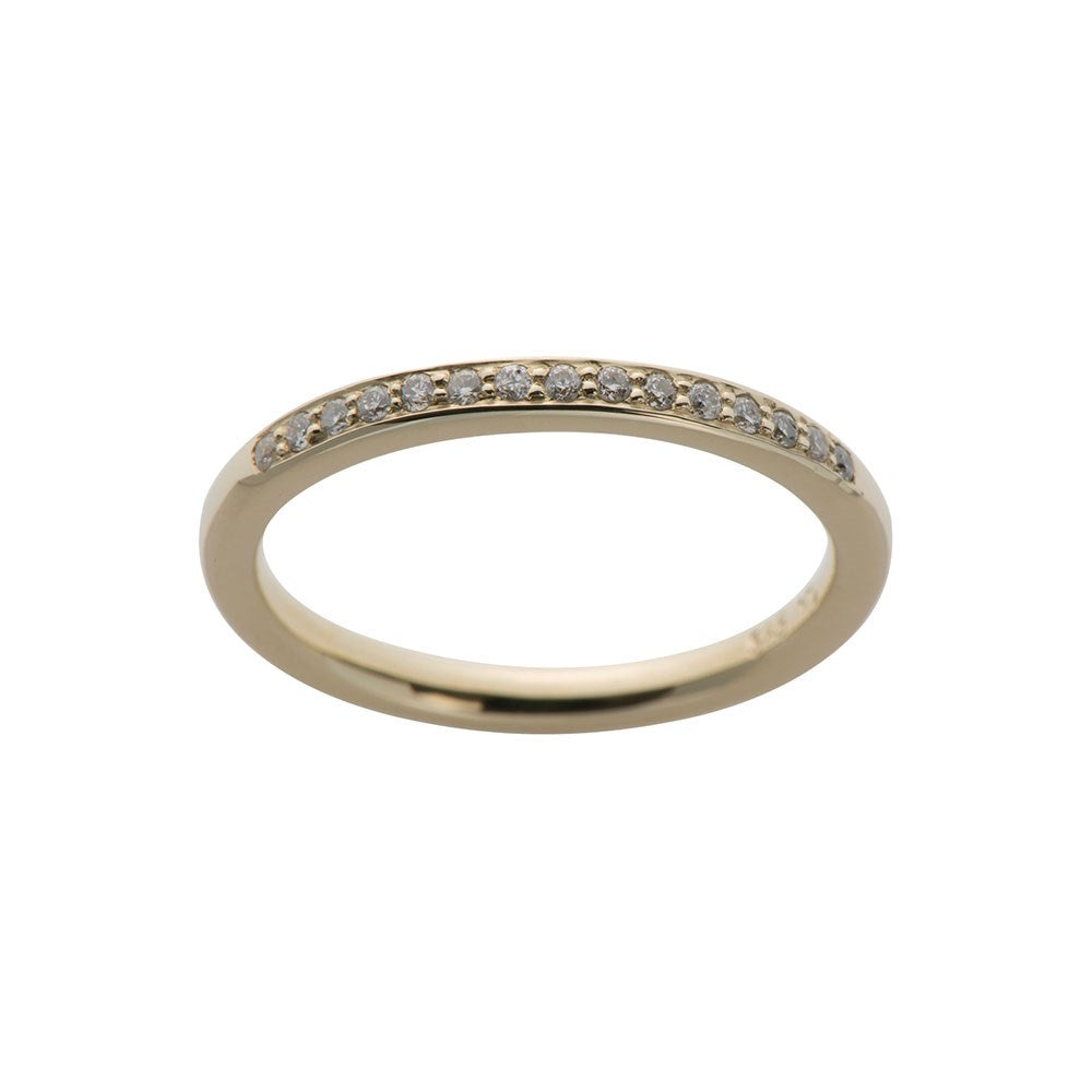 14 carat gold ring w. dia. 0,12carat TW/SI