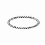 Rod. silver ring twisted