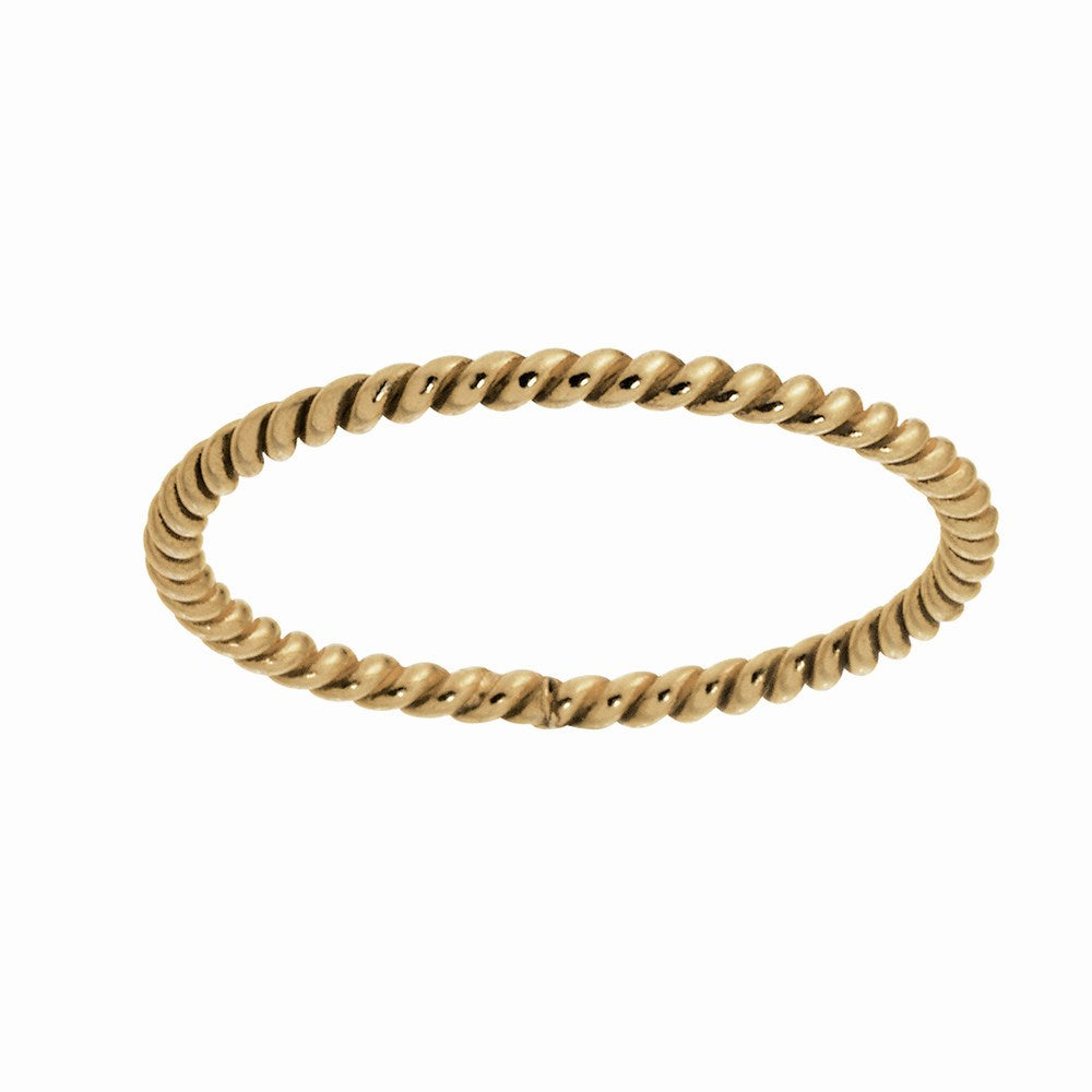 Forg. silver ring twisted