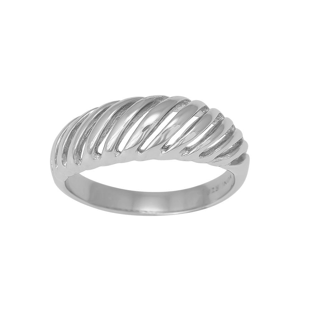 Rhd. silver ring