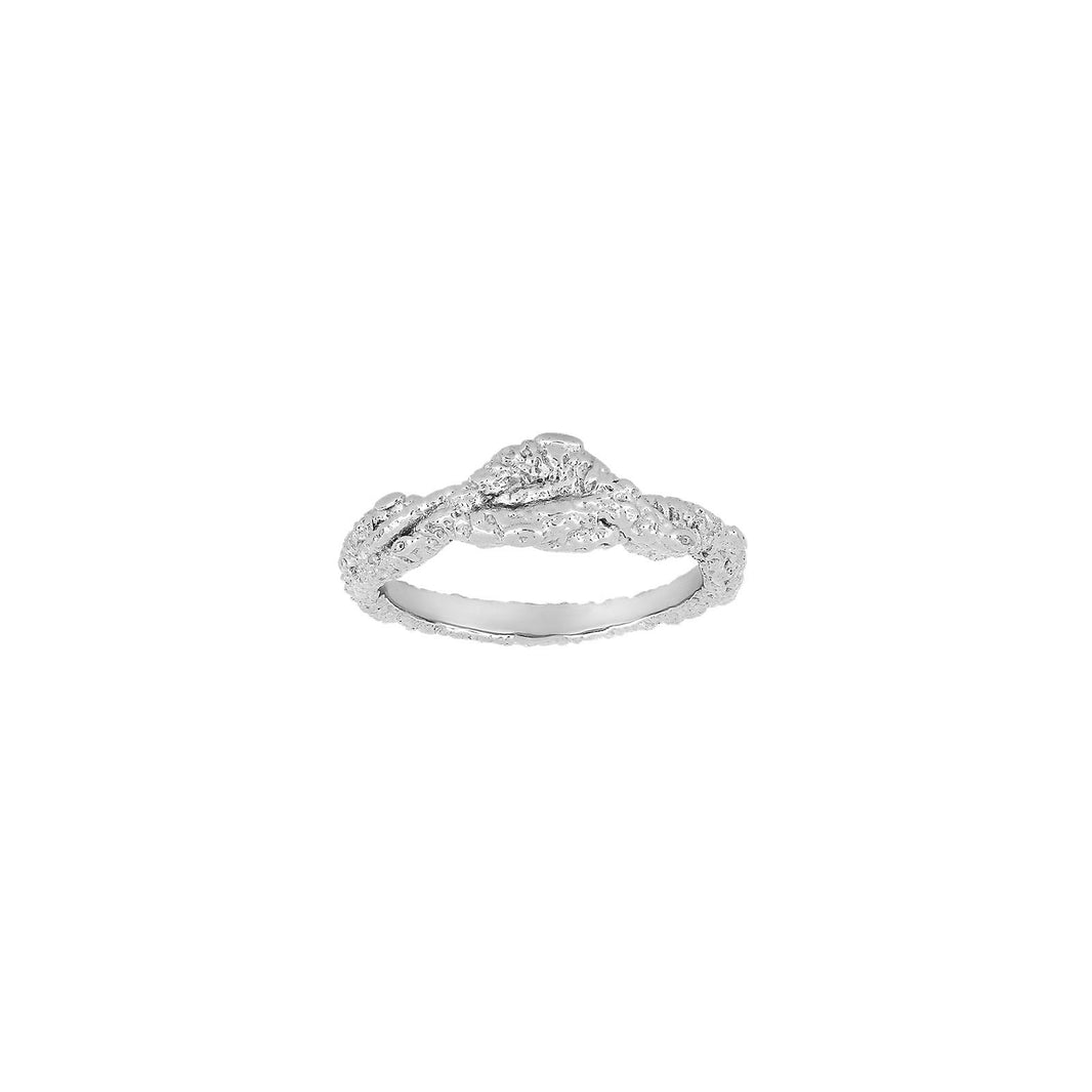 Rhd. Silver ring HAPPY52 small