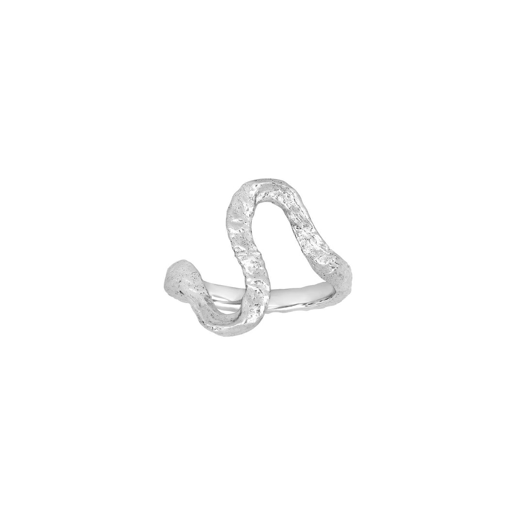 Rhd. Silver ring HAPPY52