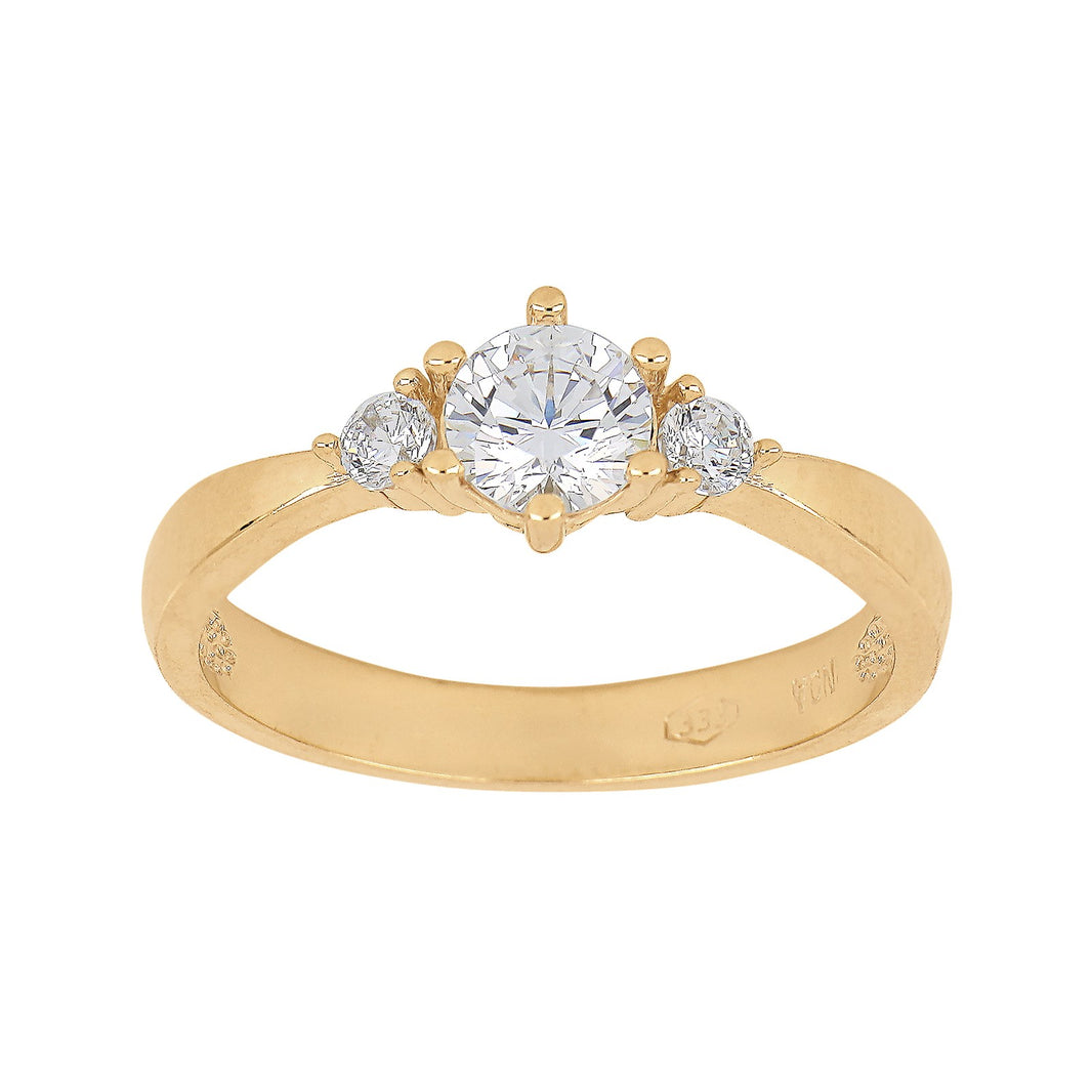 8ct. gold ring w/cz