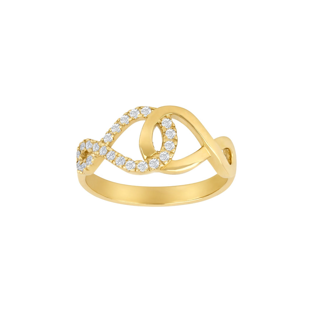 8ct. gold ring w/cz