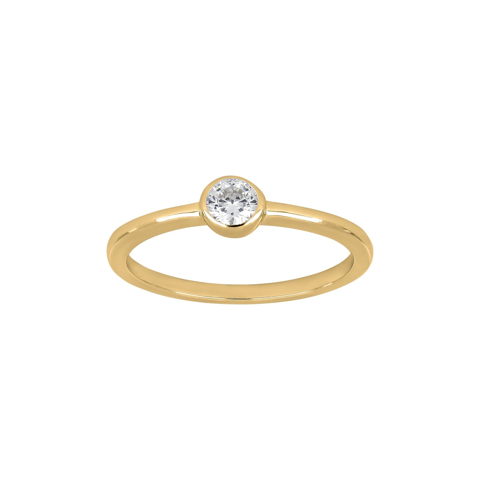 Rhd. silver ring 4mm tube HANNANOR