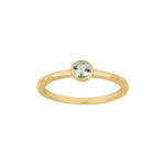 Sølv ring 4mm lysegrøn HILDANOR