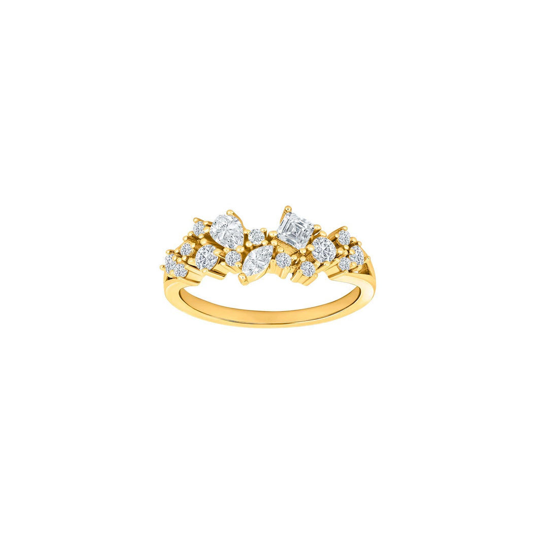 Rhd. Silver ring METTENOR white