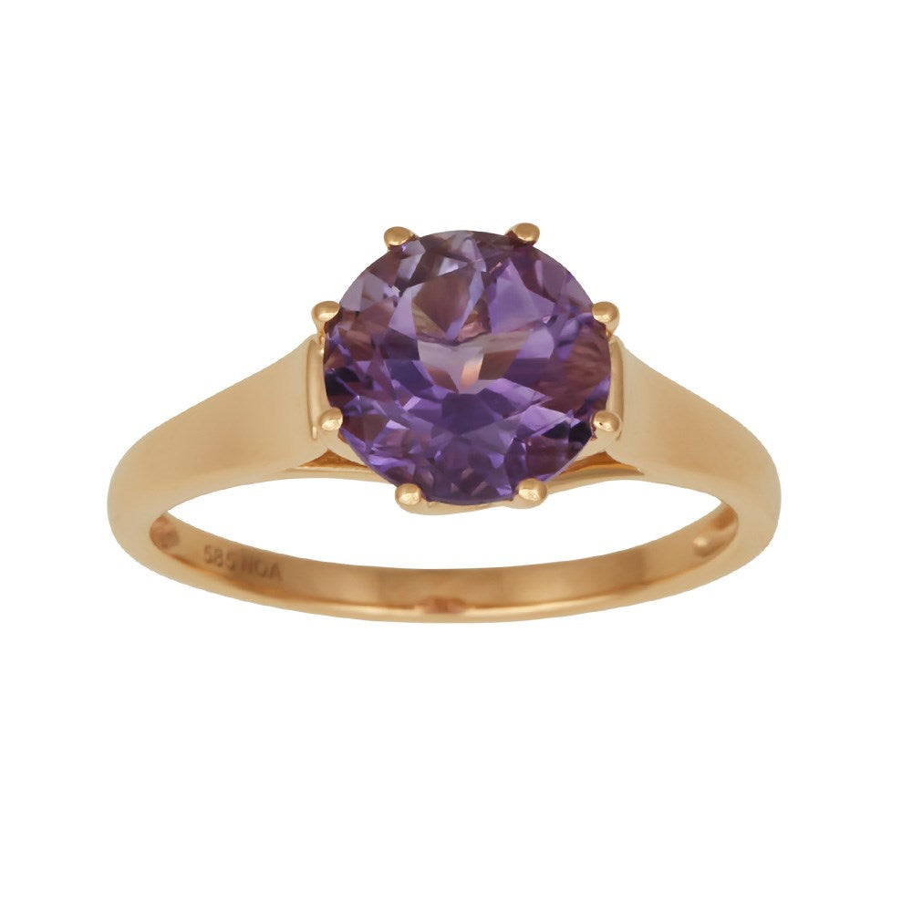 14ct. gold ring w/amethyst