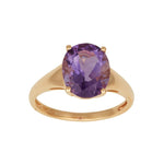 14ct. gold ring w/amethyst