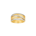 14ct. gold ring w. 0,16ct W/SI