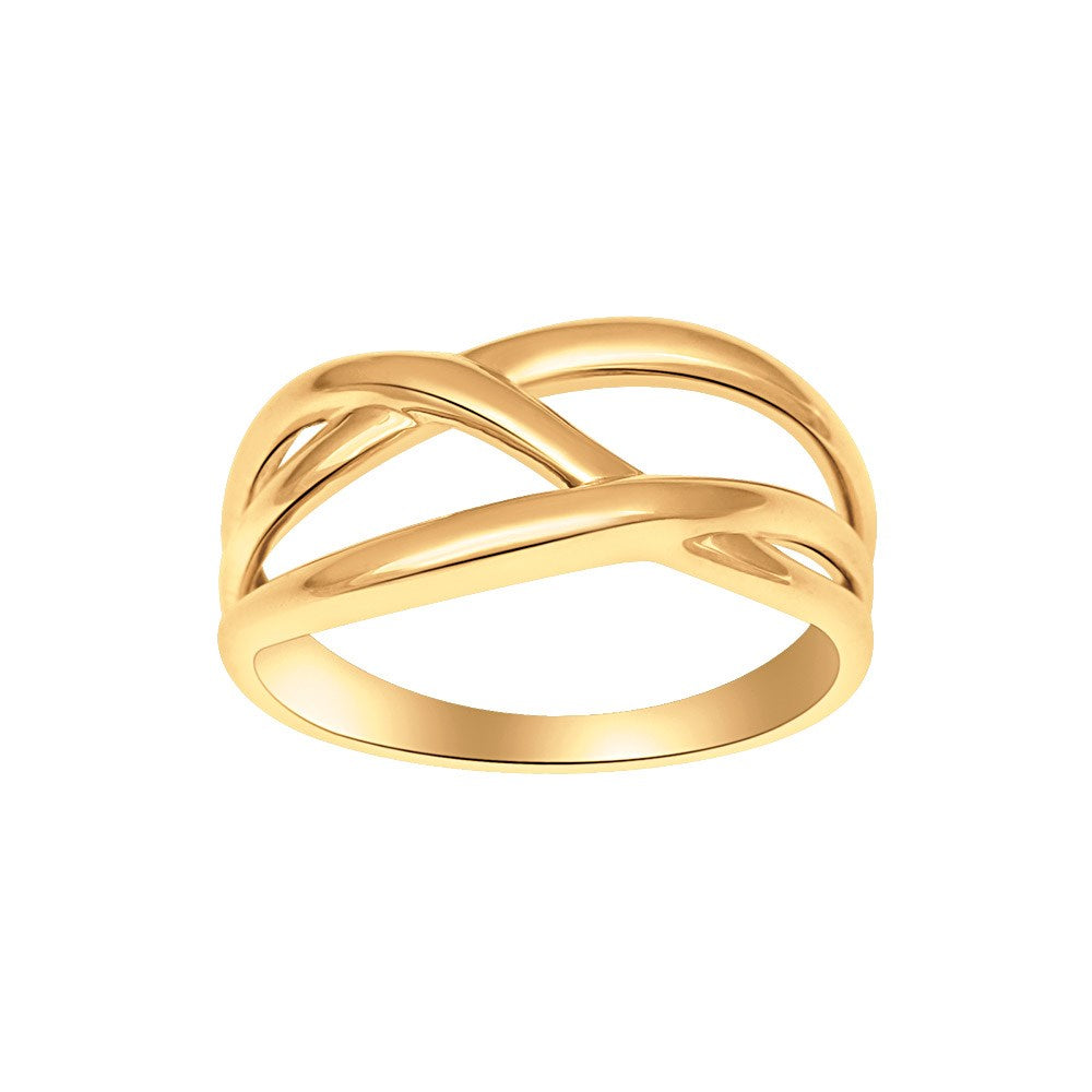 8ct. gold ring w/weave wire
