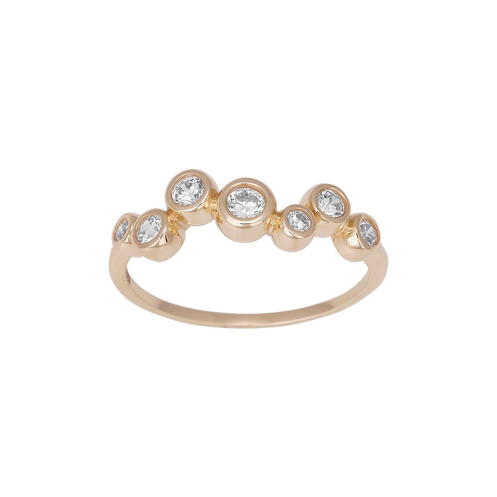 8kt. Goldring m/cz