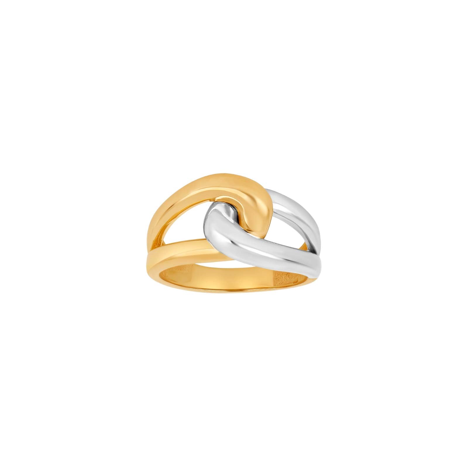 8ct. gold ring bicolor