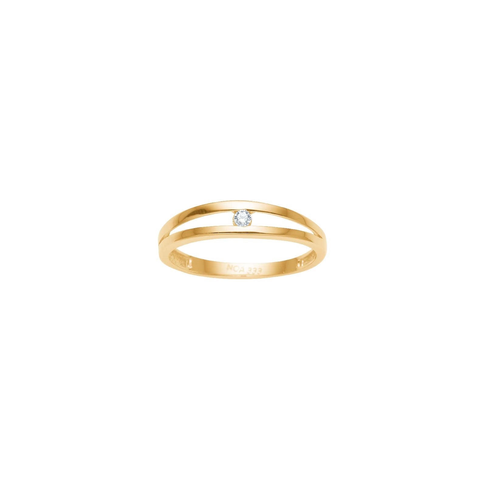 8ct. gold ring bicolor