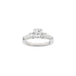 LUXURY Classic round 14kt. gold ring w. Lab. G. dia. 1.33ct TW/VS2