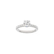 LUXURY Classic round 14kt. gold ring w. Lab. G. dia. 1.4ct TW/VS2