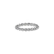 SIERSBØL silver rhd. ring twisted