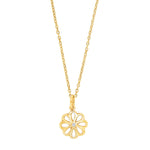 Goldpl. silver pendant w/cz incl. Chain