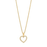 14ct. gold pendant w/dia. 0.09ct W/SI