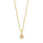 14ct. gold pendant w/dia. 0.045ct W/SI