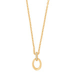 14ct. gold pendant w/dia. 0.015ct W/SI