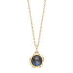 Silver gp pendant with labradorite