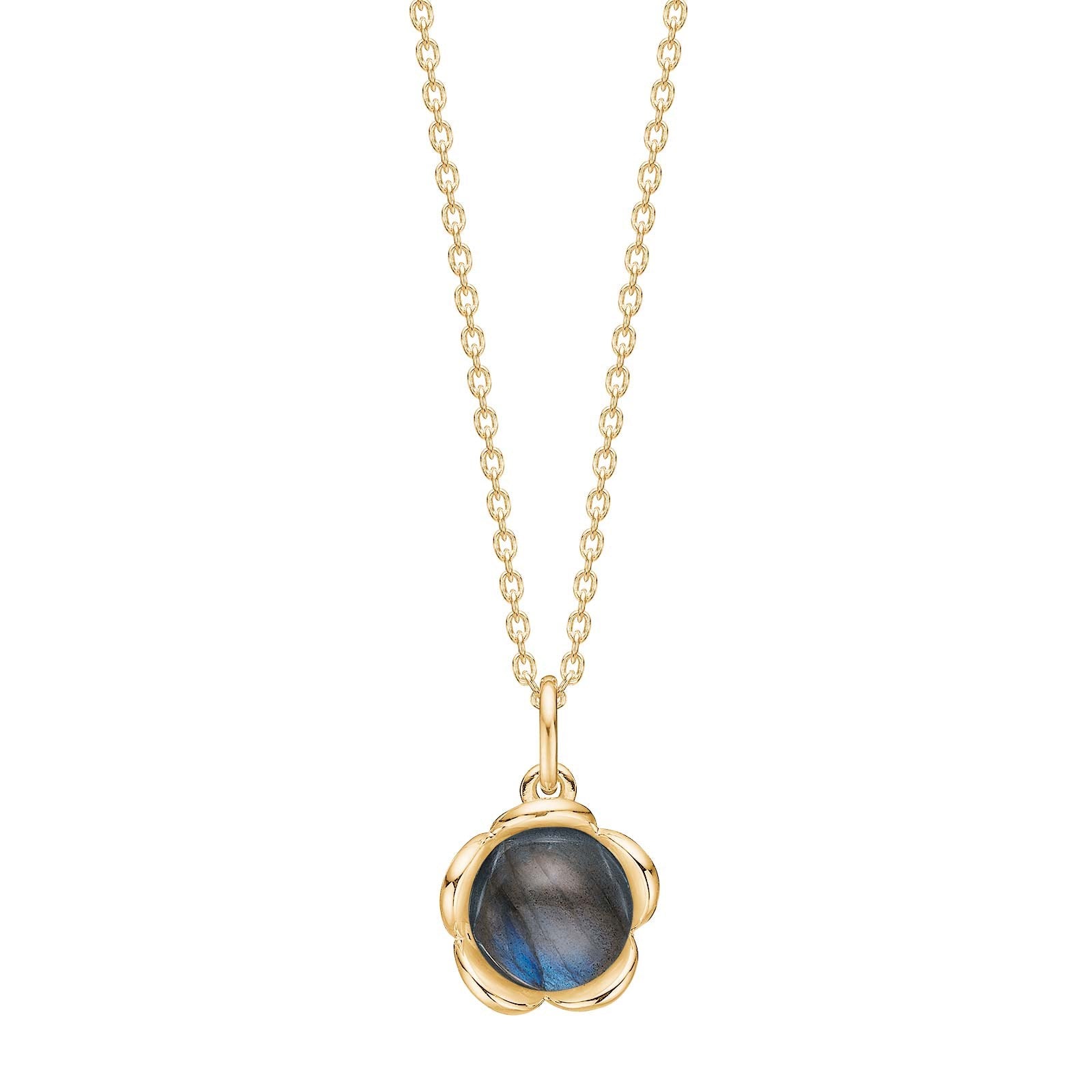 Silver gp pendant with labradorite