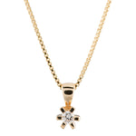 8ct. Gold pendant with cz