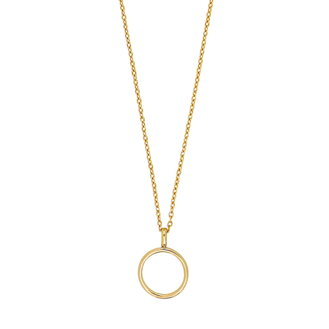 8kt. Gold Anhänger und Verg. Silber Kette