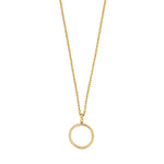 8ct. gold pendant w/goldpl. chain