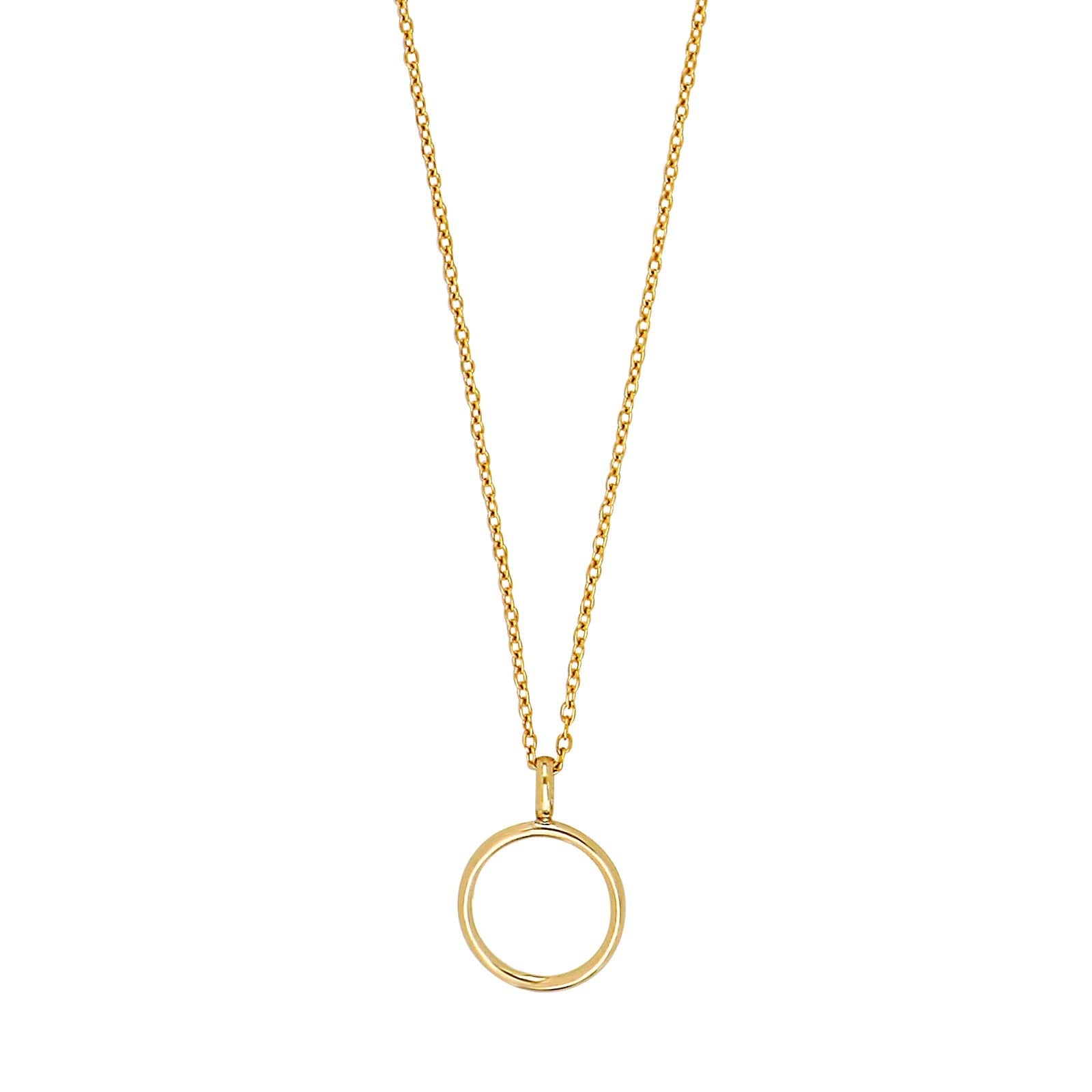 8ct. gold pendant w/goldpl. chain