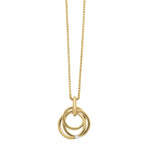 14ct. gold pendant w/dia. 0.020ct W/SI incl. goldp