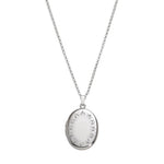 Medallion silver with chain