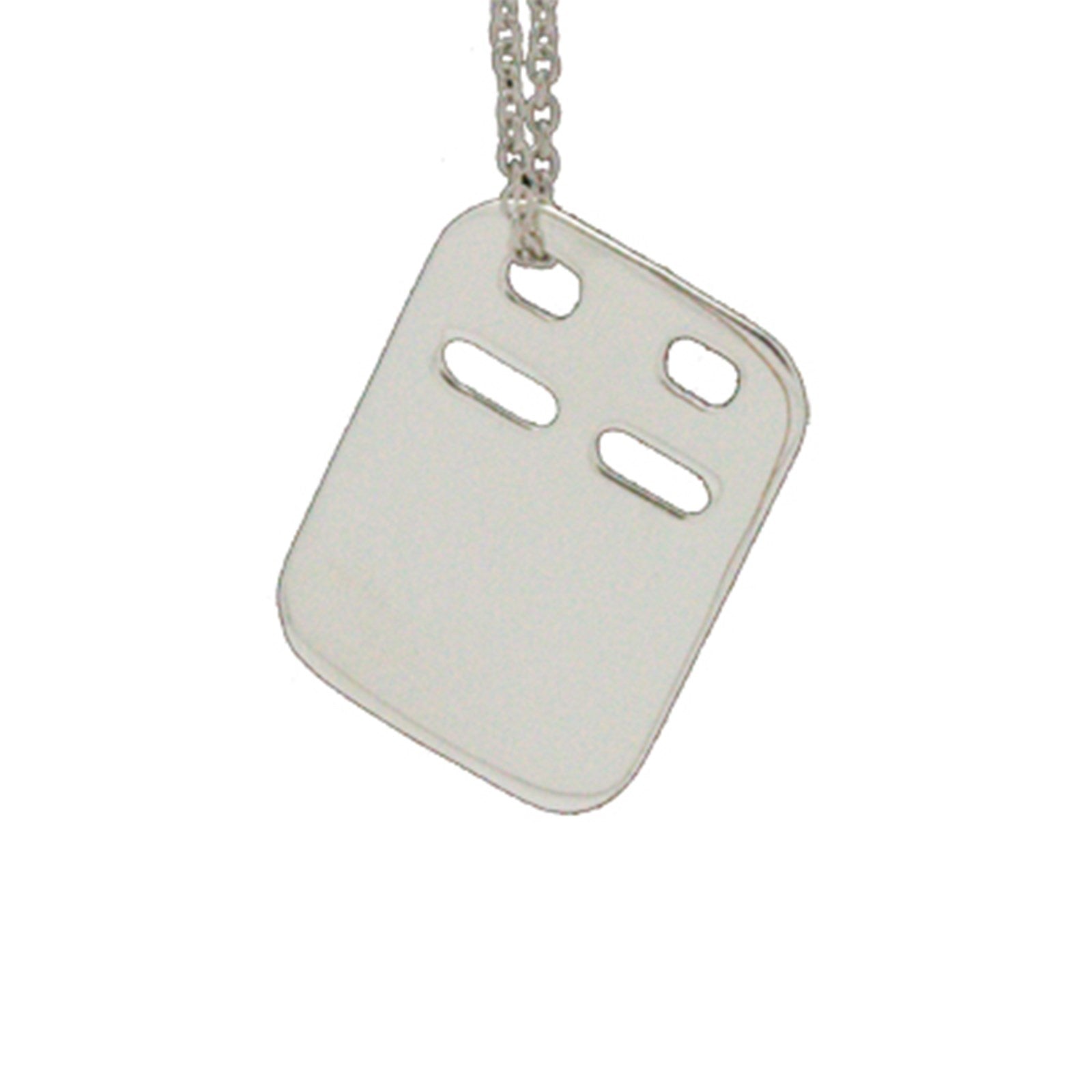 Rhod. pendant name tag