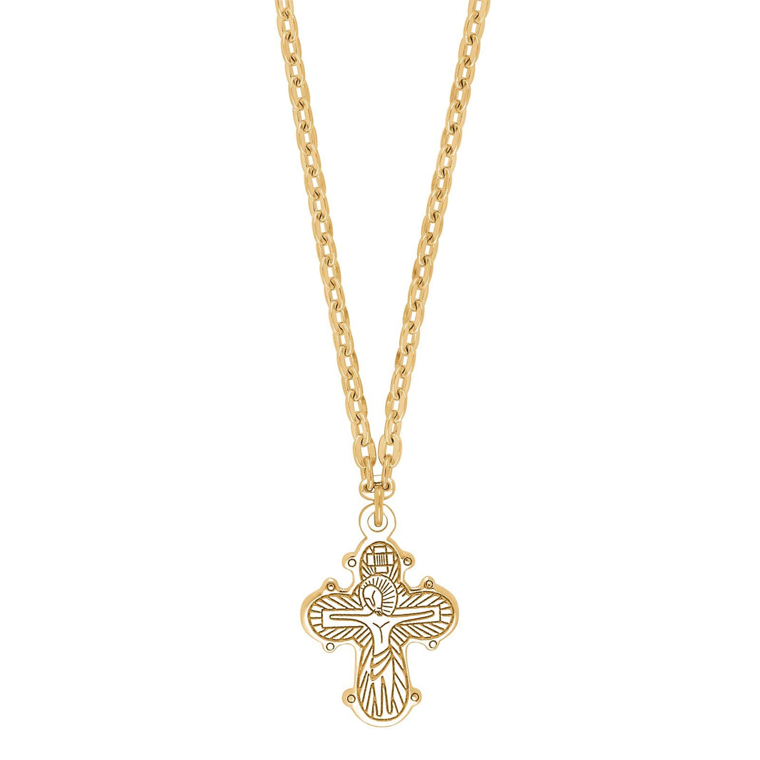 Forg. sølvhalskæde m/dagmarkors