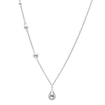 Rhd. silver necklace DROPS52
