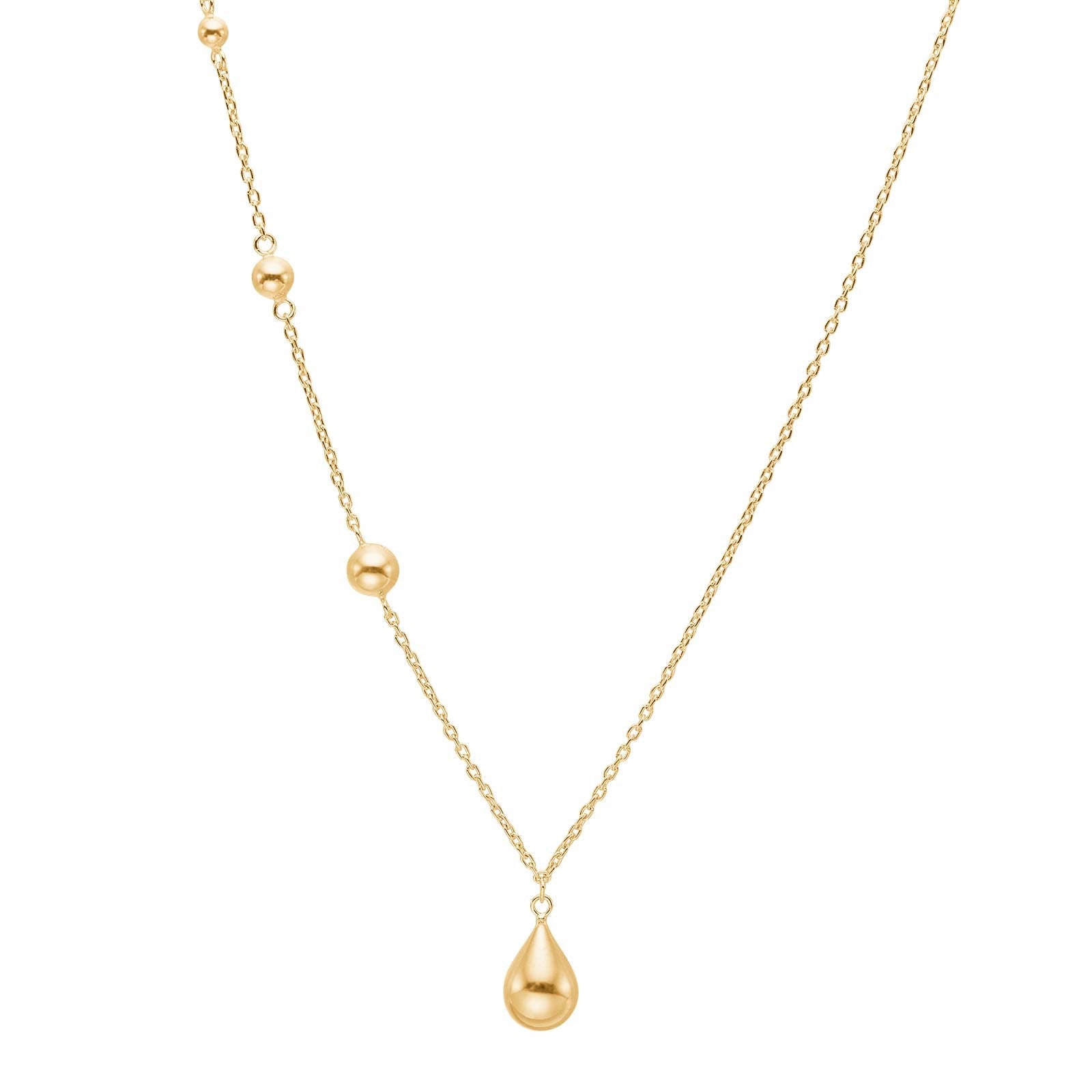 Gold plated silver necklace DROPS52