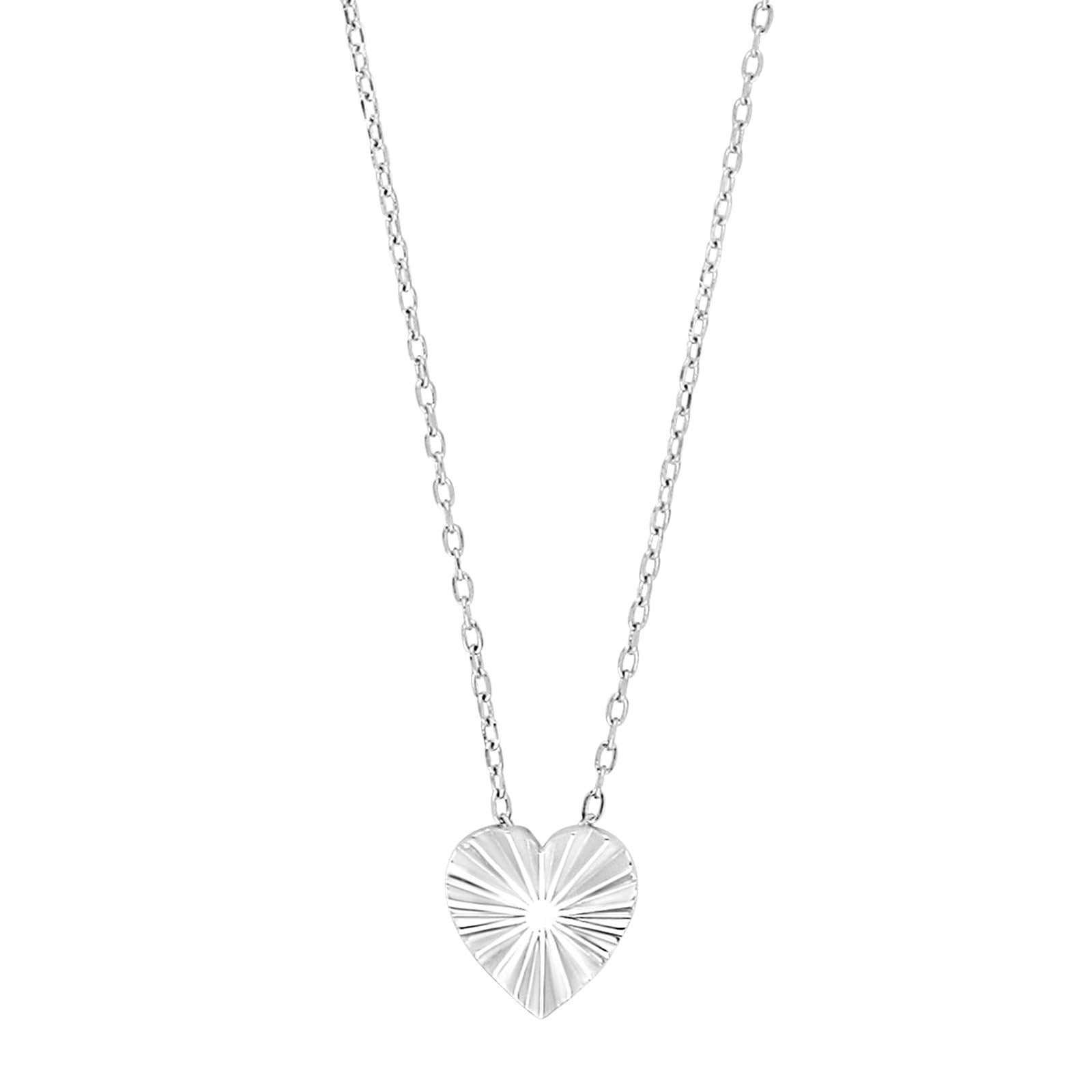 Silver necklace heart ACTOR52