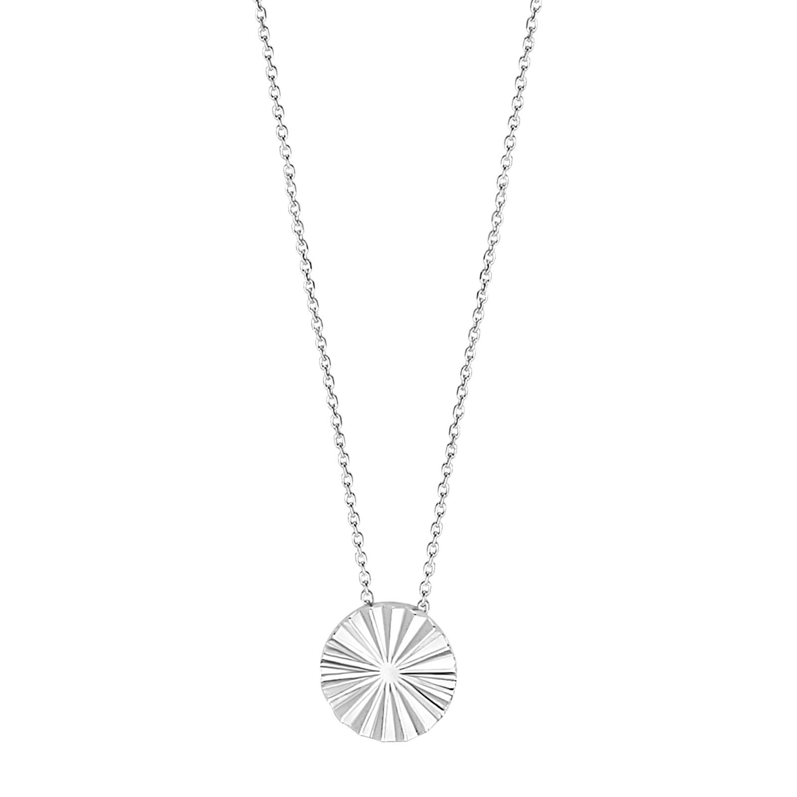 Silver necklace circle ACTOR52