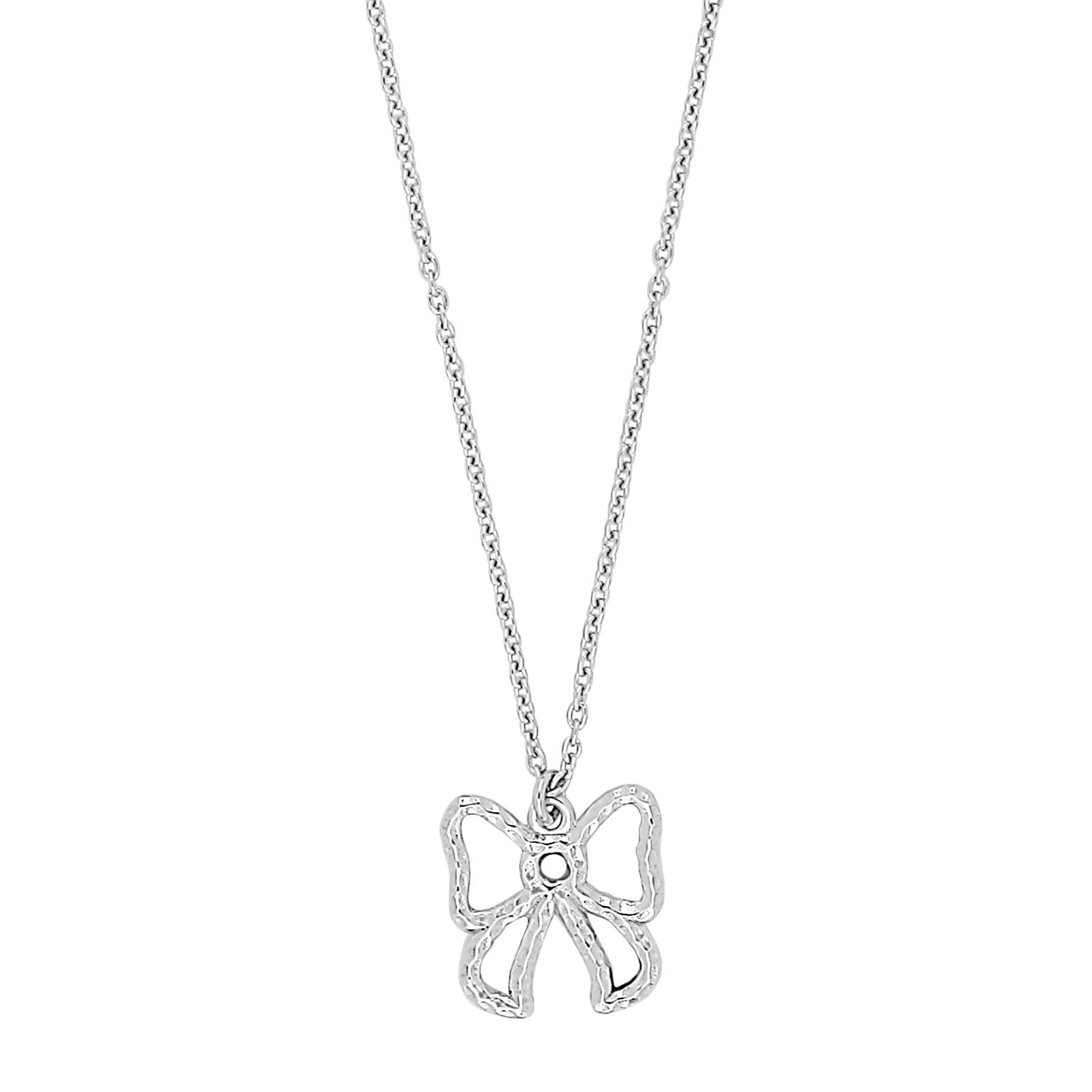 Silver necklace bow SUPERHERO52