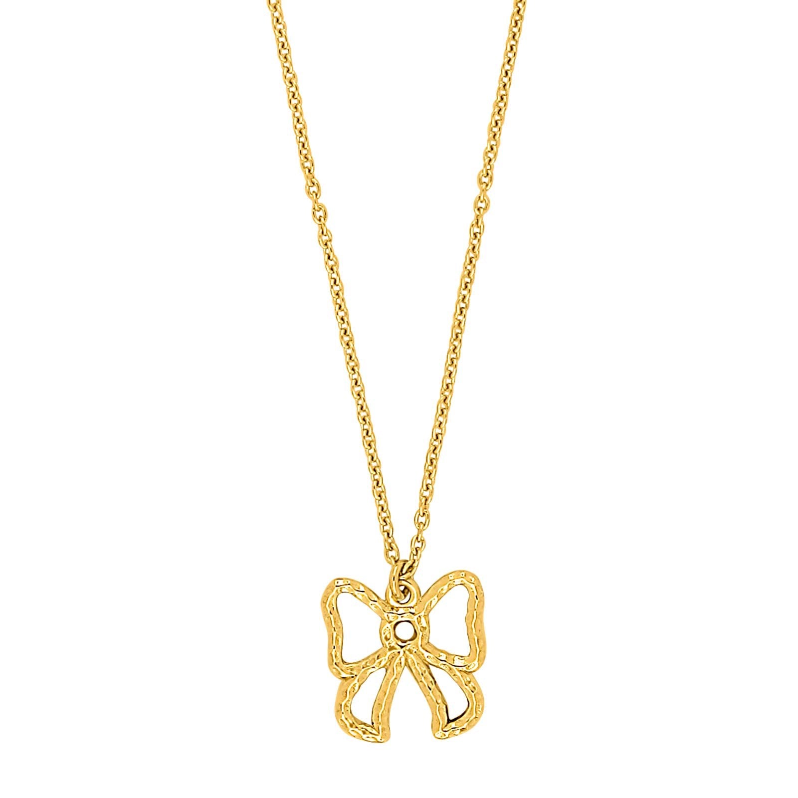 Silver necklace bow SUPERHERO52