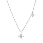 Rhd. silver necklace STARA52