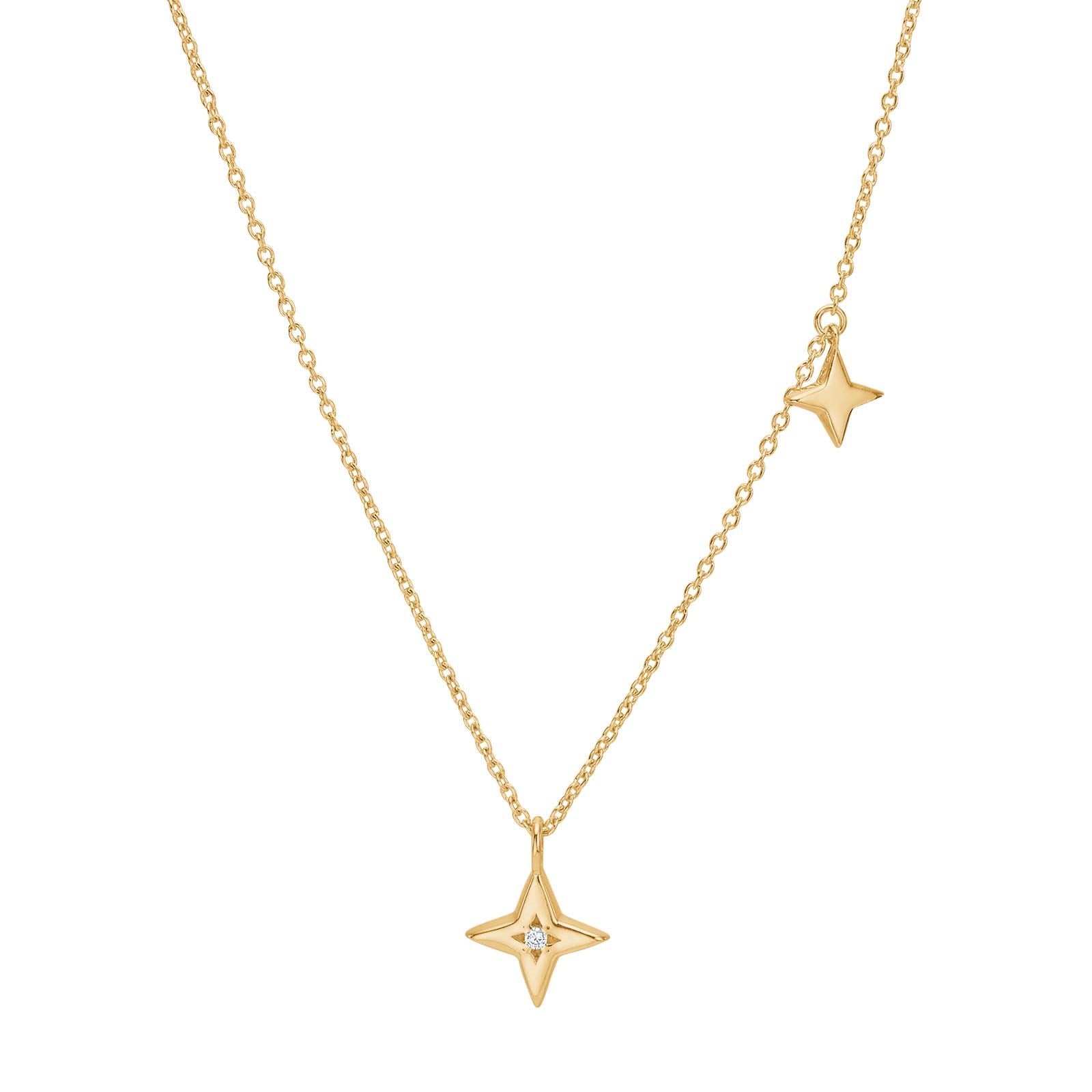 Gold plated silver necklace STARA52