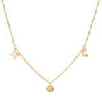 Gold plated silver necklace UNIVERSE52