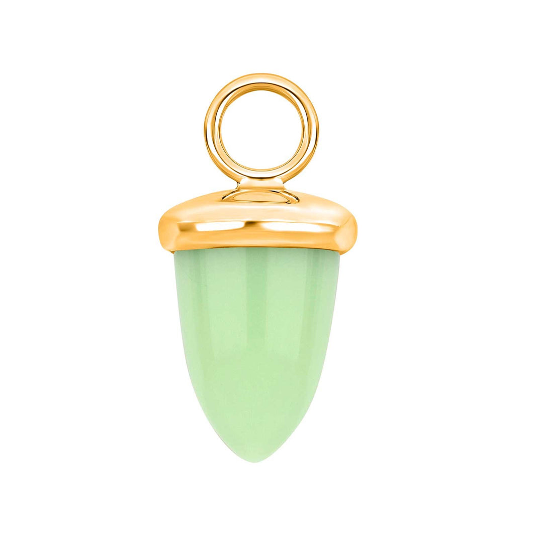 Kvartsglas agern form farve52 m/fg sølv - stk