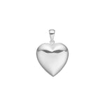 Rhod. silver heart 16 mm